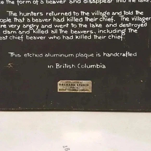 Beaver Formline  Art wall plaque - Picture 3 of 3